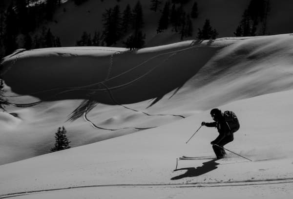 Powder skiing in Flachauwinkl